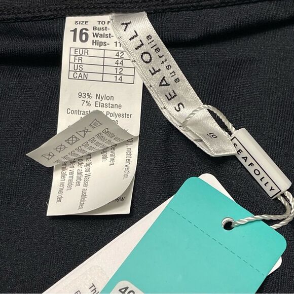 NWT SEAFOLLY Quilted Hipster Bikini Bottom 12 - Picture 4 of 6